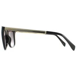 Karen Millen Rectangle^Sunglasses KM5044 001 Black Grey Gradient