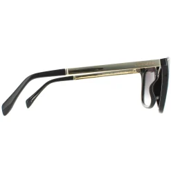 Karen Millen Rectangle^Sunglasses KM5044 001 Black Grey Gradient
