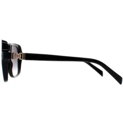 Karen Millen Square^Sunglasses KM5048 001 Black Dark Grey Gradient