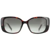 Karen Millen Rectangle^Sunglasses KM5047 102 Dark Brown Green