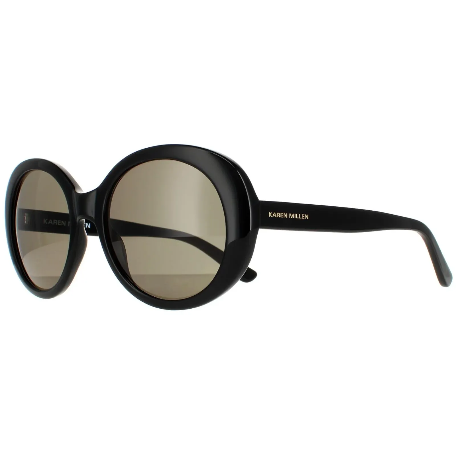Karen Millen Oval^Sunglasses KM5051 001 Black Grey