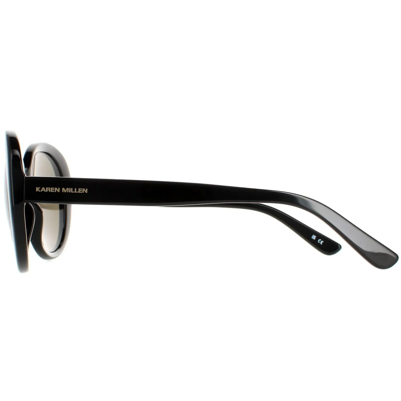 Karen Millen Oval^Sunglasses KM5051 001 Black Grey