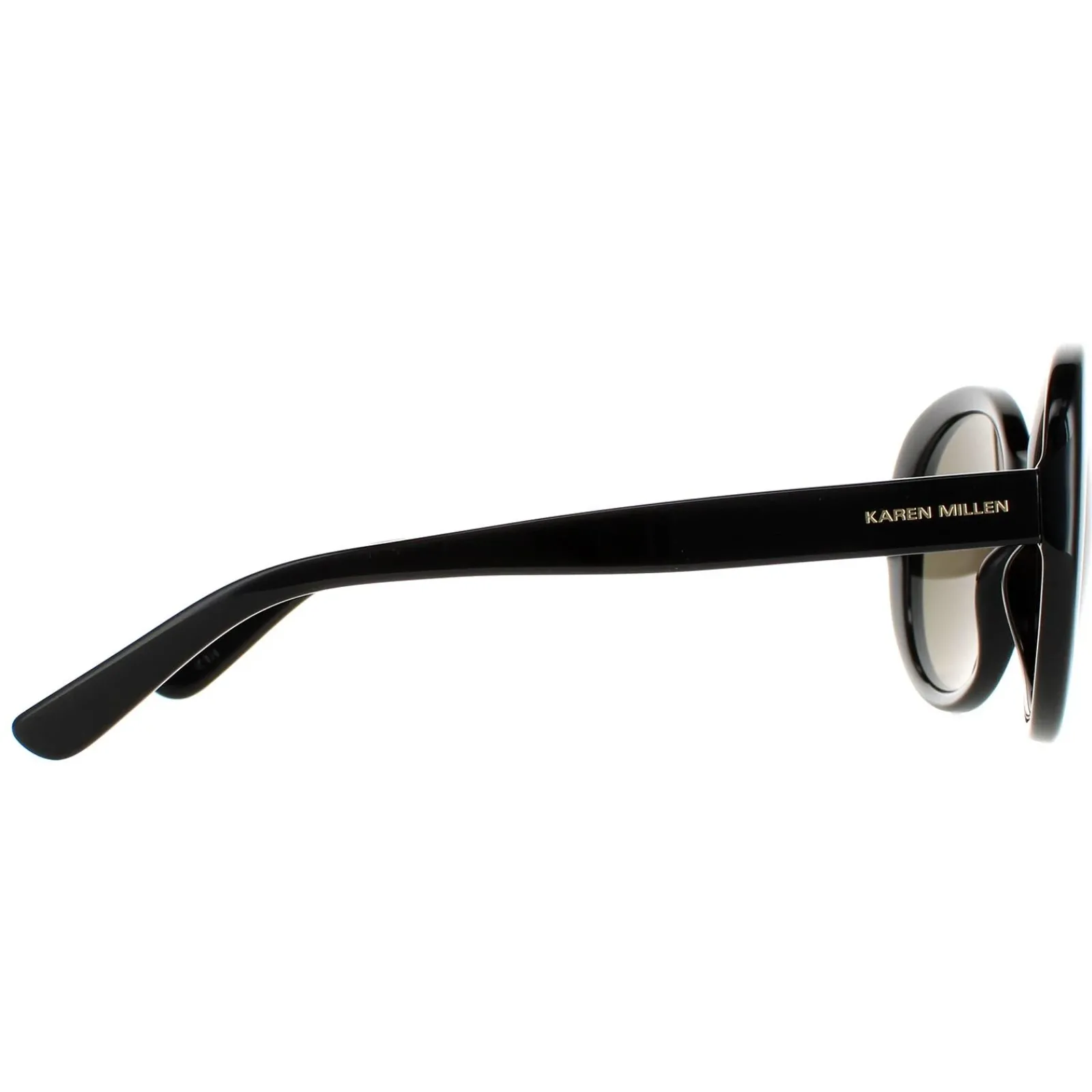 Karen Millen Oval^Sunglasses KM5051 001 Black Grey