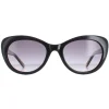 Karen Millen Cat-Eye^Sunglasses KM5024 001 Black and Tortoiseshell Grey Gradie