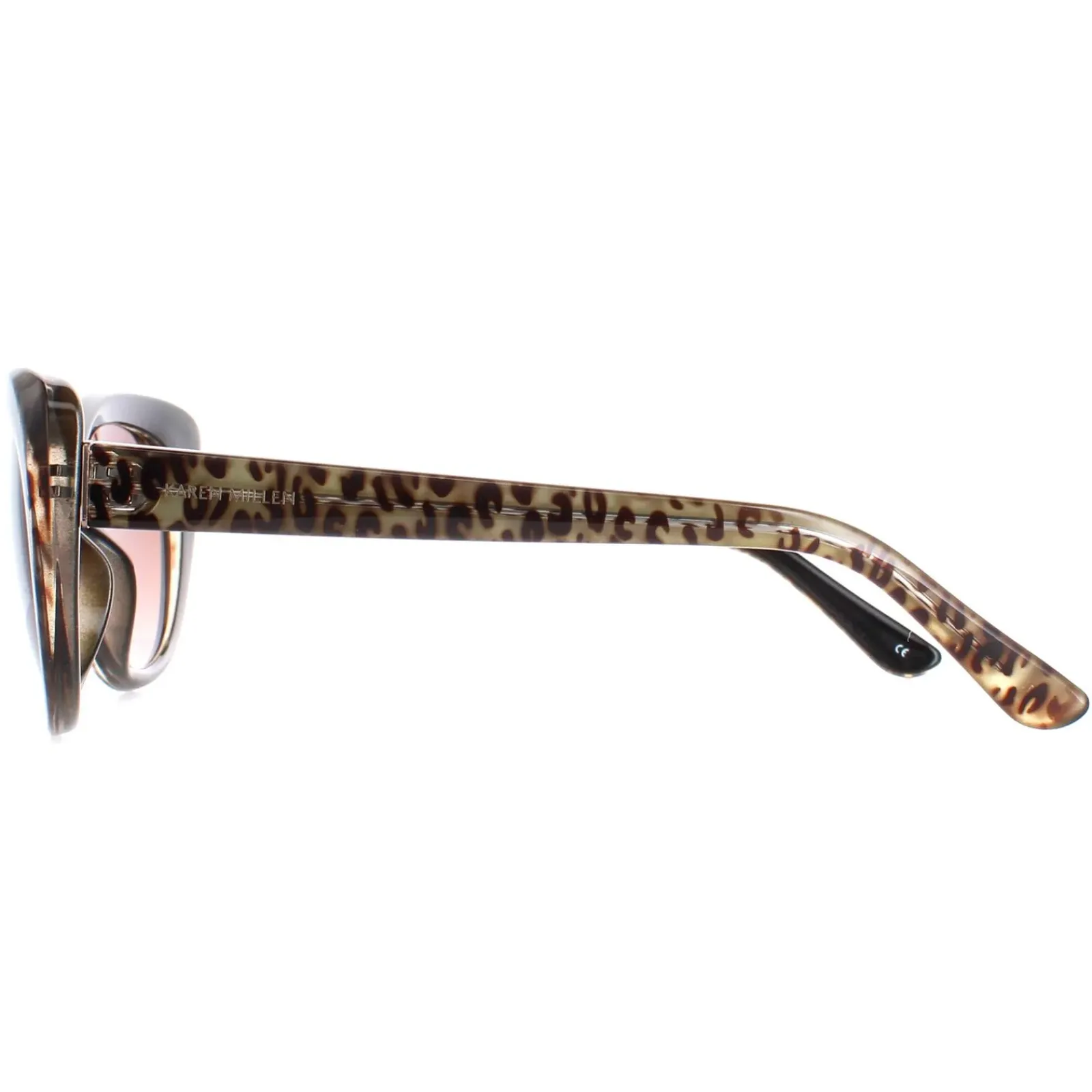 Karen Millen Cat-Eye^Sunglasses KM5024 115 Leopard Brown Gradient