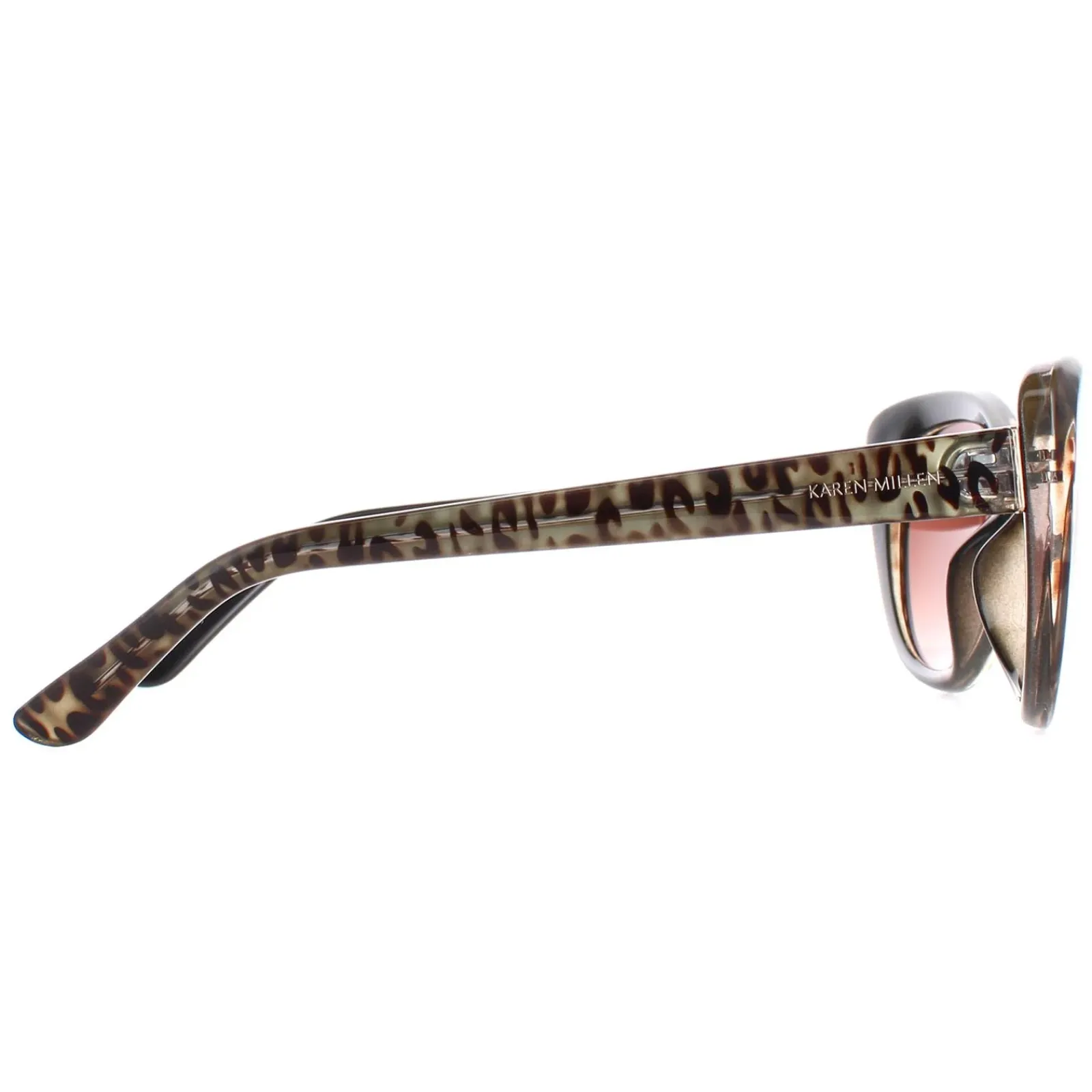Karen Millen Cat-Eye^Sunglasses KM5024 115 Leopard Brown Gradient