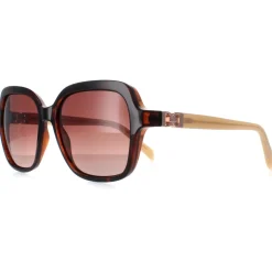 Karen Millen Square^Sunglasses KM5048 102 Dark Tortoise Brown Gradient