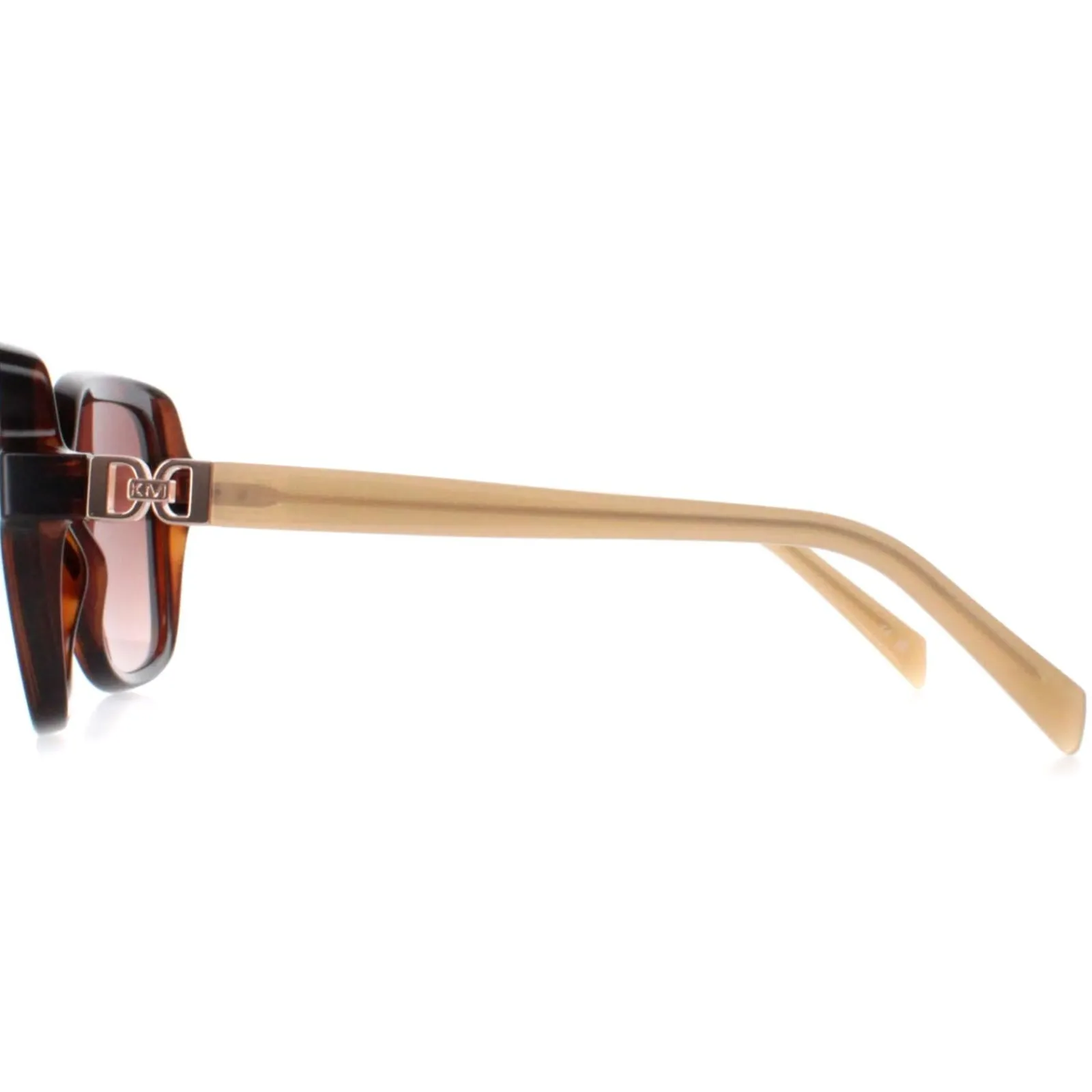 Karen Millen Square^Sunglasses KM5048 102 Dark Tortoise Brown Gradient