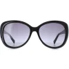 Karen Millen Butterfly^Sunglasses KM5049 001 Black Dark Grey Gradient