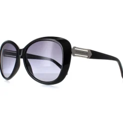 Karen Millen Butterfly^Sunglasses KM5049 001 Black Dark Grey Gradient