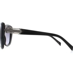 Karen Millen Butterfly^Sunglasses KM5049 001 Black Dark Grey Gradient