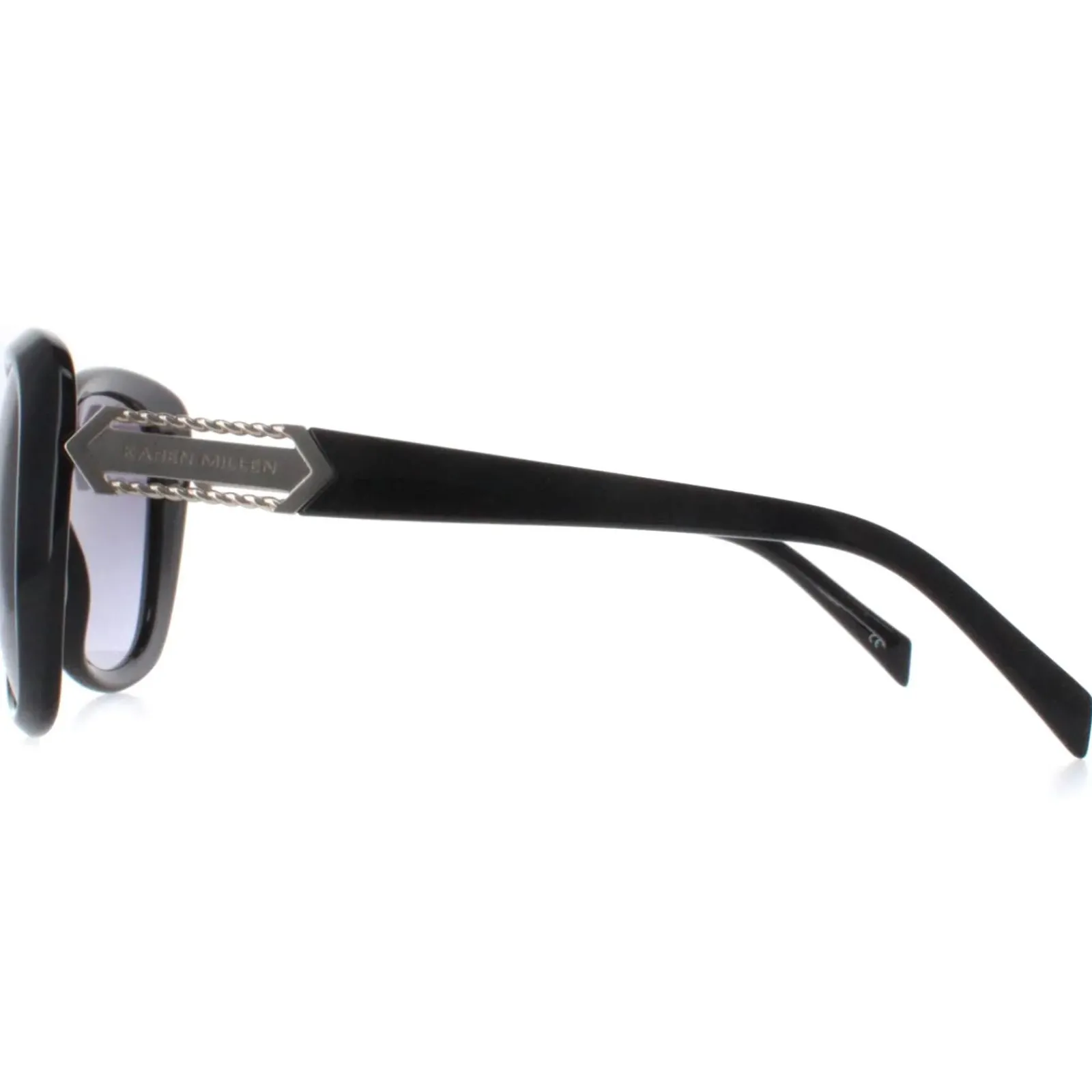 Karen Millen Butterfly^Sunglasses KM5049 001 Black Dark Grey Gradient