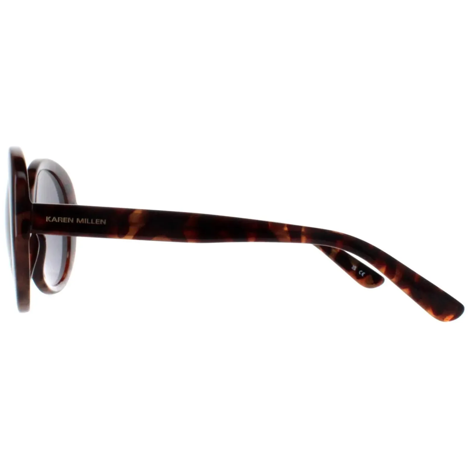 Karen Millen Oval^Sunglasses KM5051 118 Dark Tortoise Dark Grey