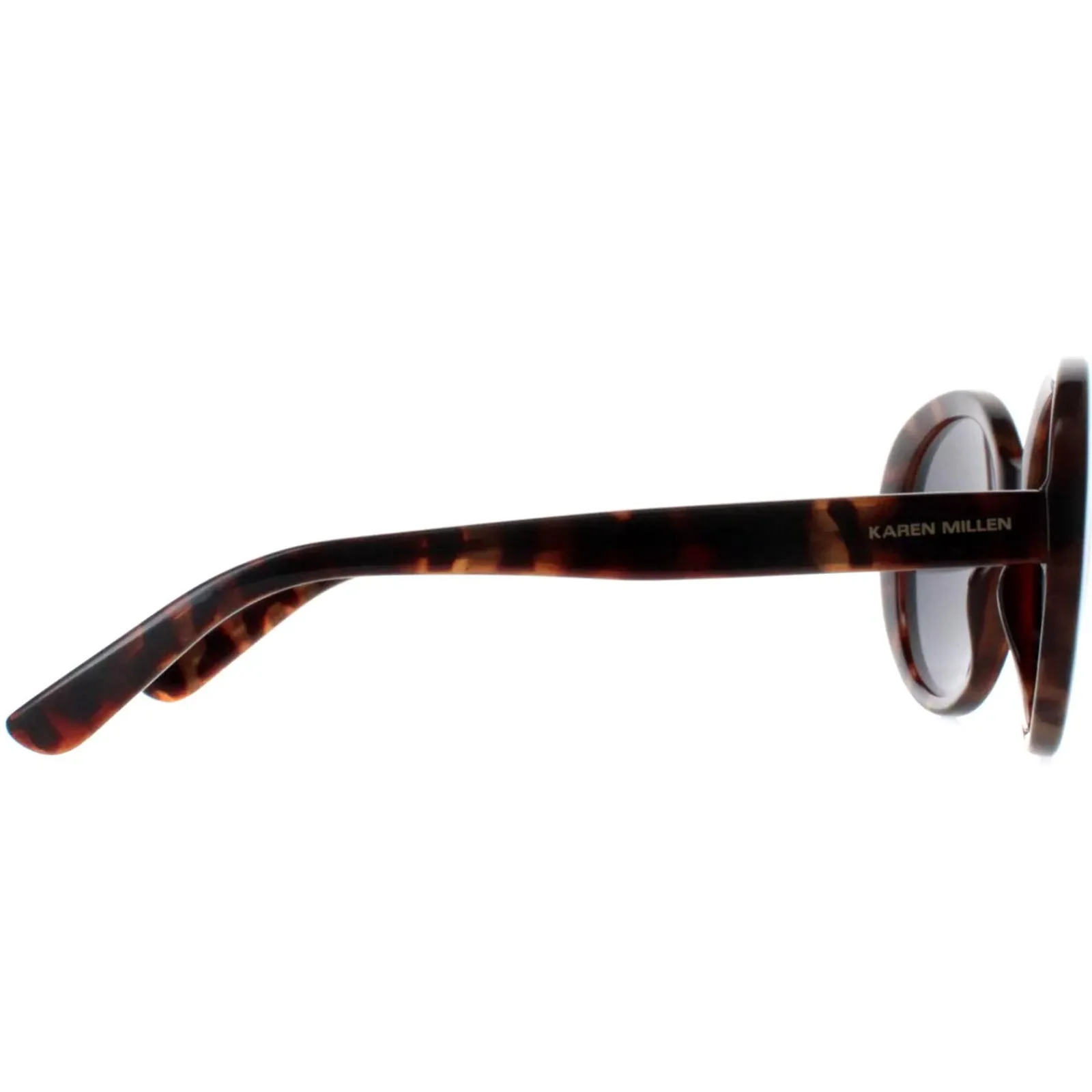 Karen Millen Oval^Sunglasses KM5051 118 Dark Tortoise Dark Grey