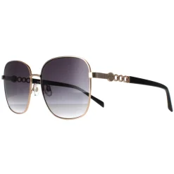 Karen Millen Square^Sunglasses KM7020 400 Gold Dark Grey Gradient