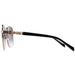 Karen Millen Square^Sunglasses KM7020 400 Gold Dark Grey Gradient