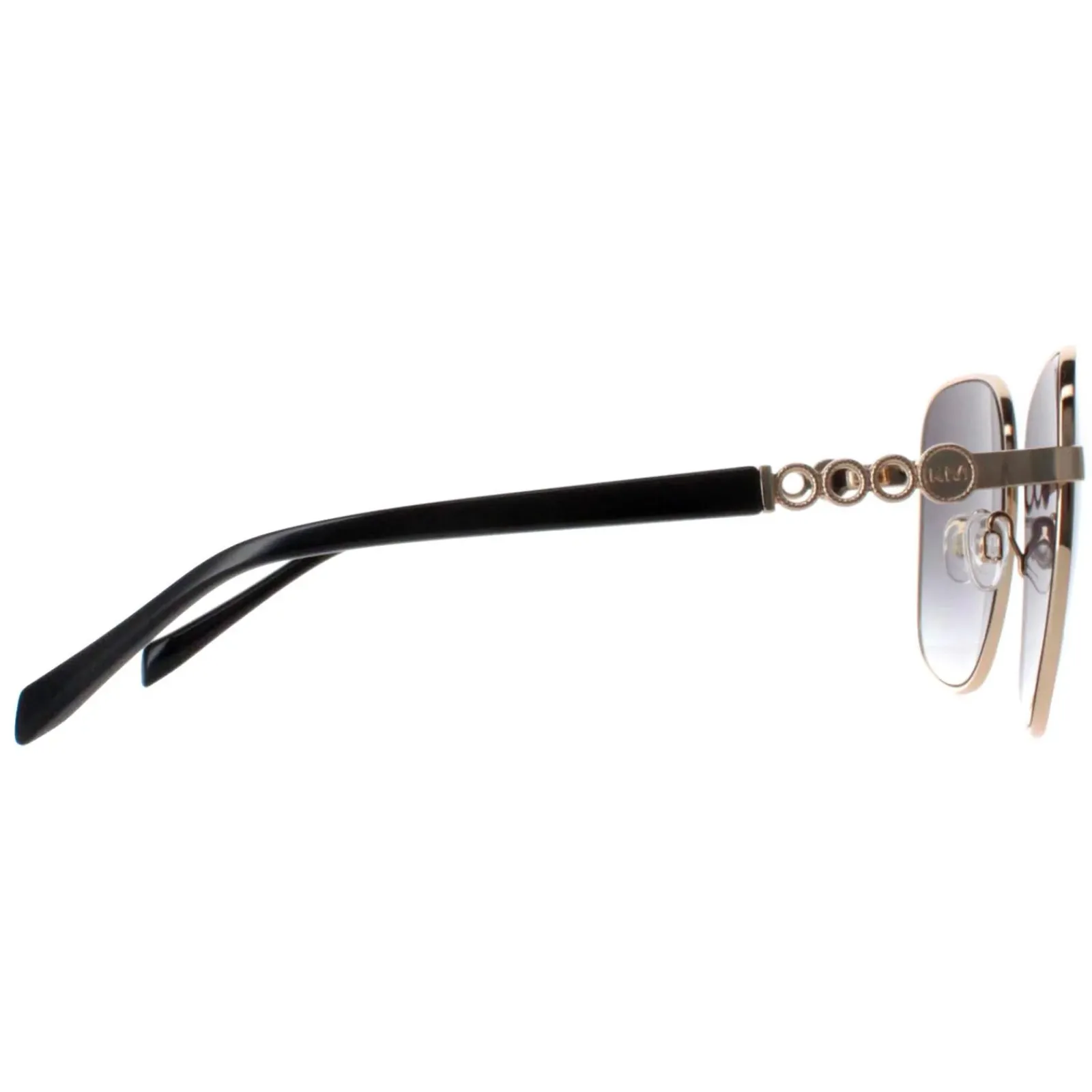 Karen Millen Square^Sunglasses KM7020 400 Gold Dark Grey Gradient