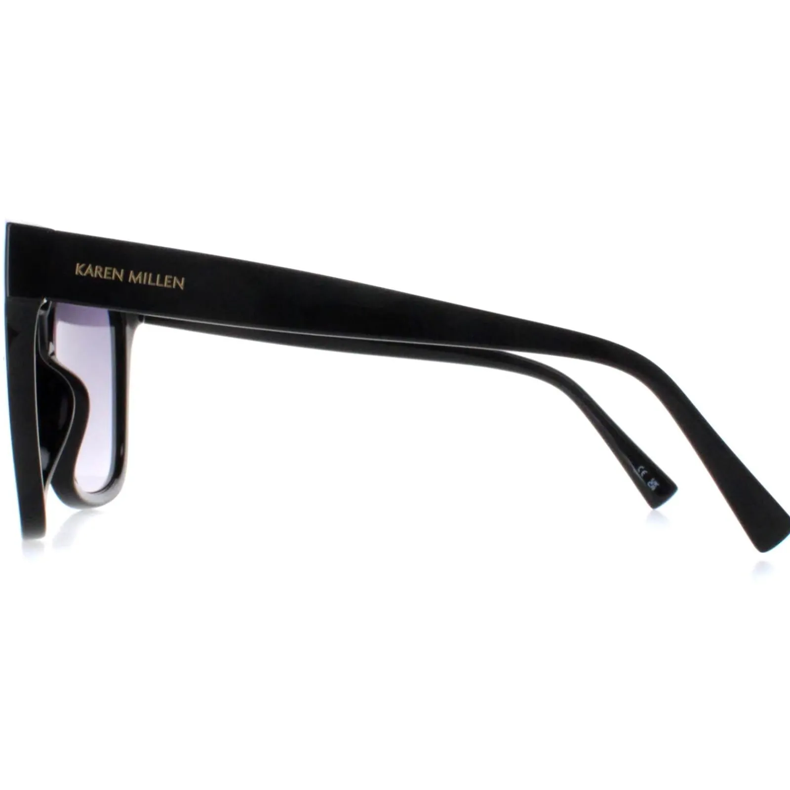 Karen Millen Square^Sunglasses KM5052 001 Black Dark Grey Gradient