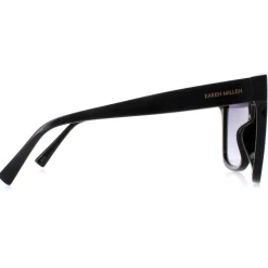 Karen Millen Square^Sunglasses KM5052 001 Black Dark Grey Gradient