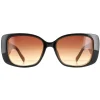 Karen Millen Rectangle^Sunglasses KM5047 020 Black Brown
