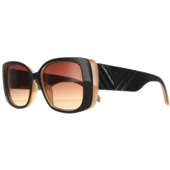 Karen Millen Rectangle^Sunglasses KM5047 020 Black Brown