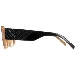Karen Millen Rectangle^Sunglasses KM5047 020 Black Brown