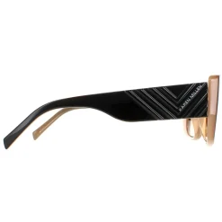 Karen Millen Rectangle^Sunglasses KM5047 020 Black Brown