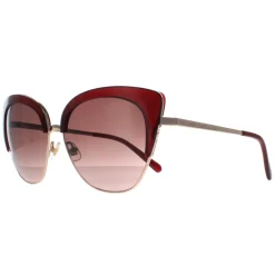 Kate Spade Cat-Eye^Sunglasses Abinaya YEP HA Gold Burgundy Gradient