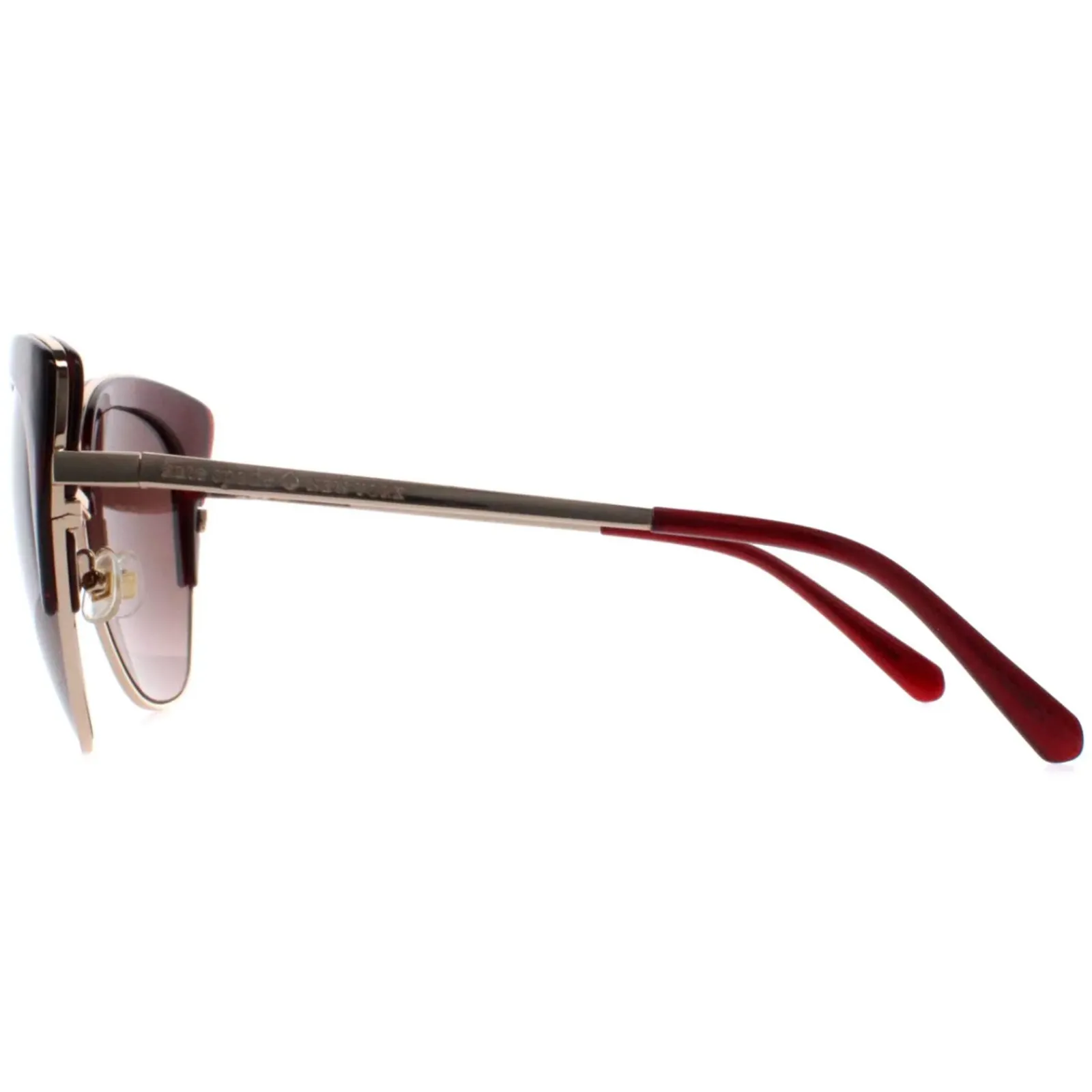 Kate Spade Cat-Eye^Sunglasses Abinaya YEP HA Gold Burgundy Gradient