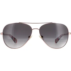 Kate Spade Aviator^Sunglasses Avaline 2/S AU2 WJ Red Gold Grey Gradient Polari