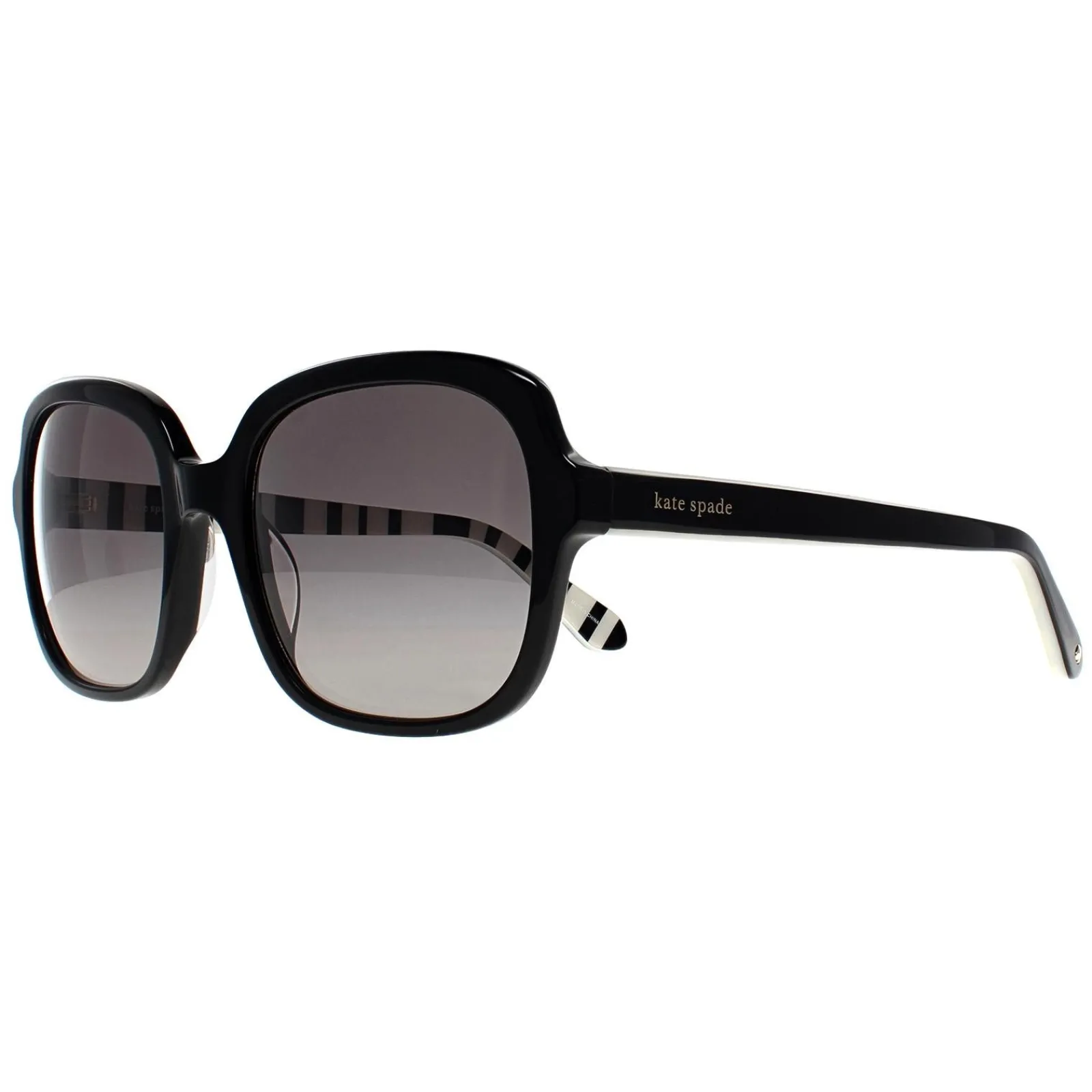 Kate Spade Square|Polarised^Sunglasses Babbette/G/S 807 WJ Black Grey Gradient Polarize