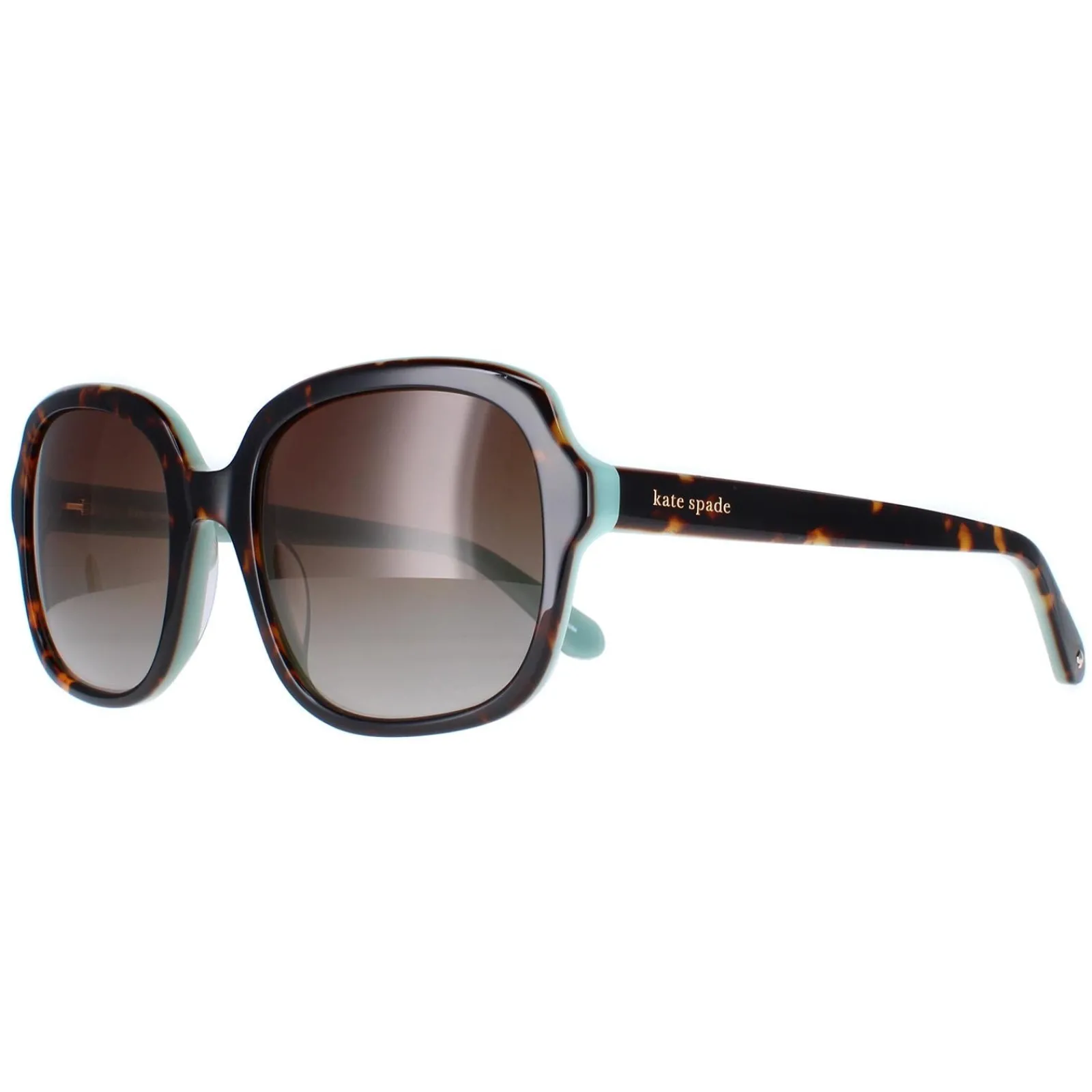 Kate Spade Square^Sunglasses Babbette/G/S 086 LA Havana Brown Gradient Polari