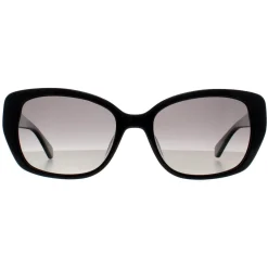 Kate Spade Rectangle^Sunglasses Kenzie/G/S 807 WJ Black Gray Gradient Polarized