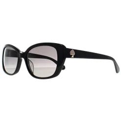 Kate Spade Rectangle^Sunglasses Kenzie/G/S 807 WJ Black Gray Gradient Polarized