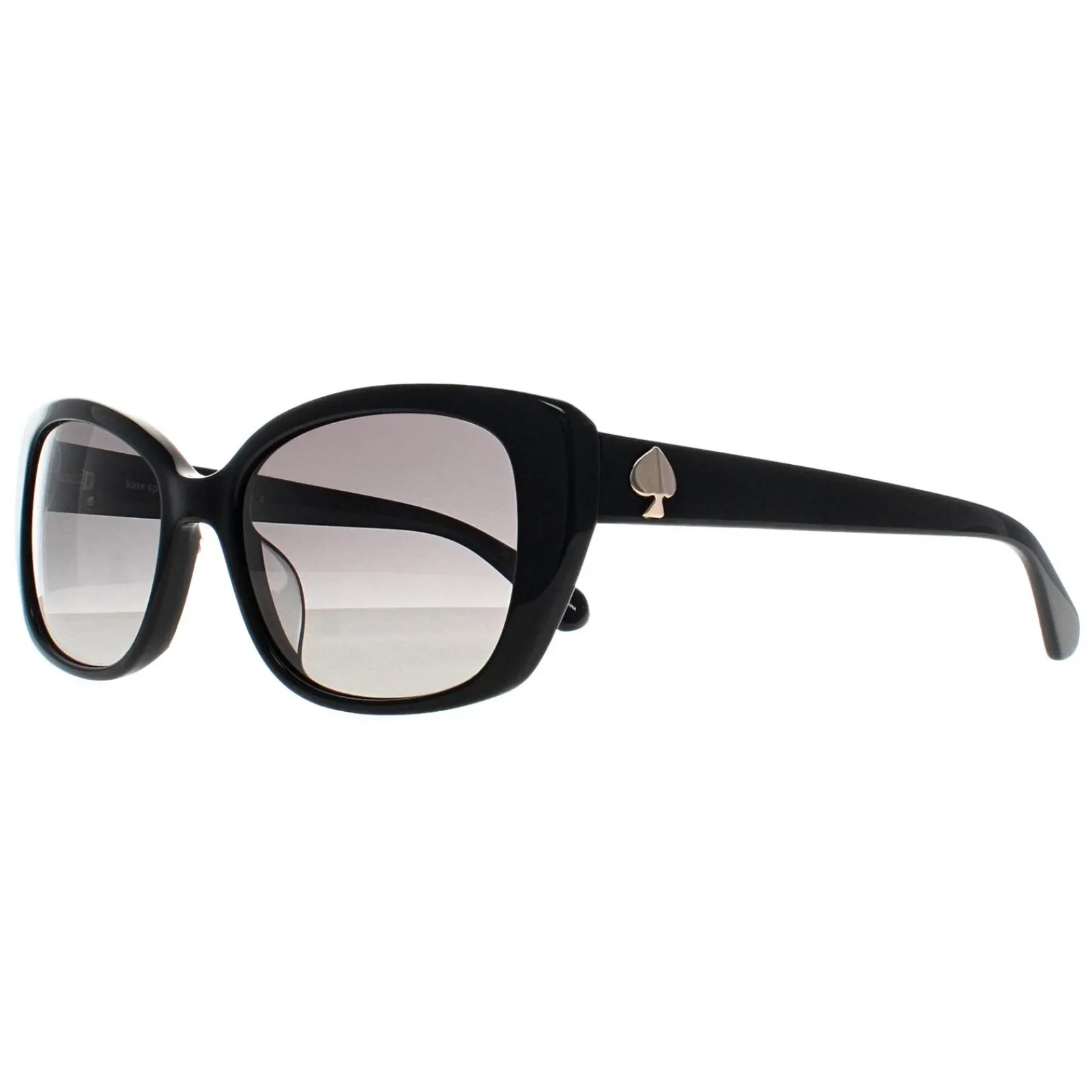 Kate Spade Rectangle^Sunglasses Kenzie/G/S 807 WJ Black Gray Gradient Polarized
