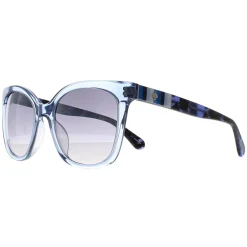 Kate Spade Square^Sunglasses Kiya/S PJP IC Blue Gray Gradient Silver Mirror