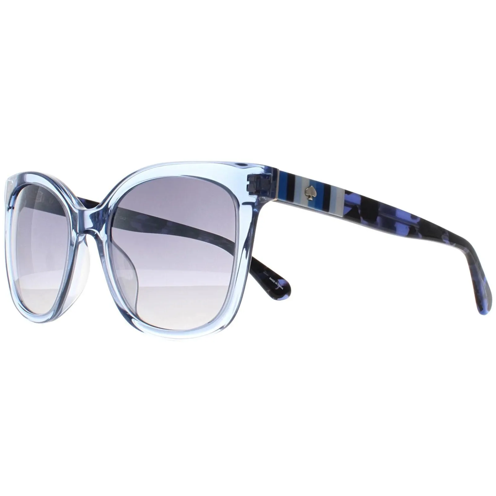 Kate Spade Square^Sunglasses Kiya/S PJP IC Blue Gray Gradient Silver Mirror