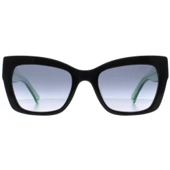 Kate Spade Cat-Eye^Sunglasses Valeria/S 807 9O Black Dark Gray Gradient