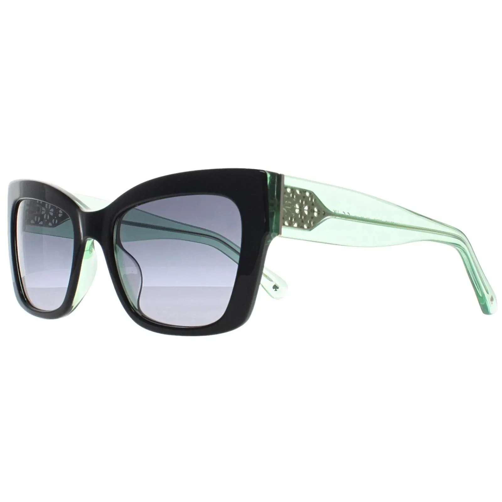 Kate Spade Cat-Eye^Sunglasses Valeria/S 807 9O Black Dark Gray Gradient