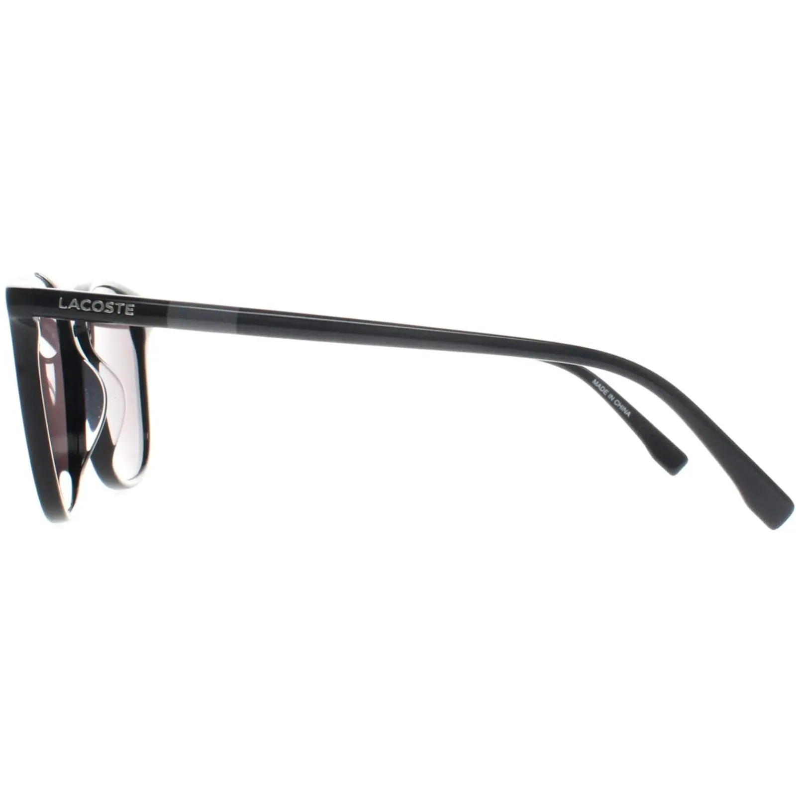 Lacoste Round^Sunglasses L813S 001 Black Grey