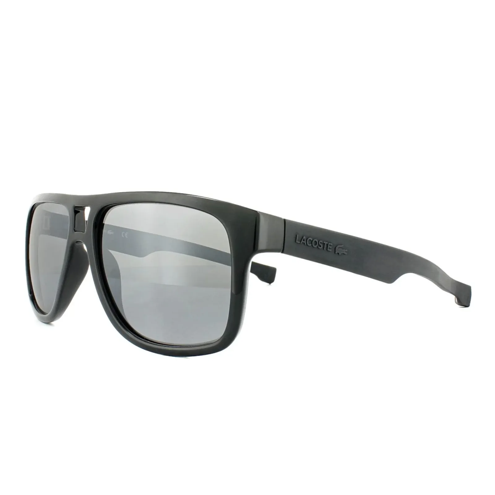 Lacoste Square^Sunglasses L817S 001 Black Grey Gradient