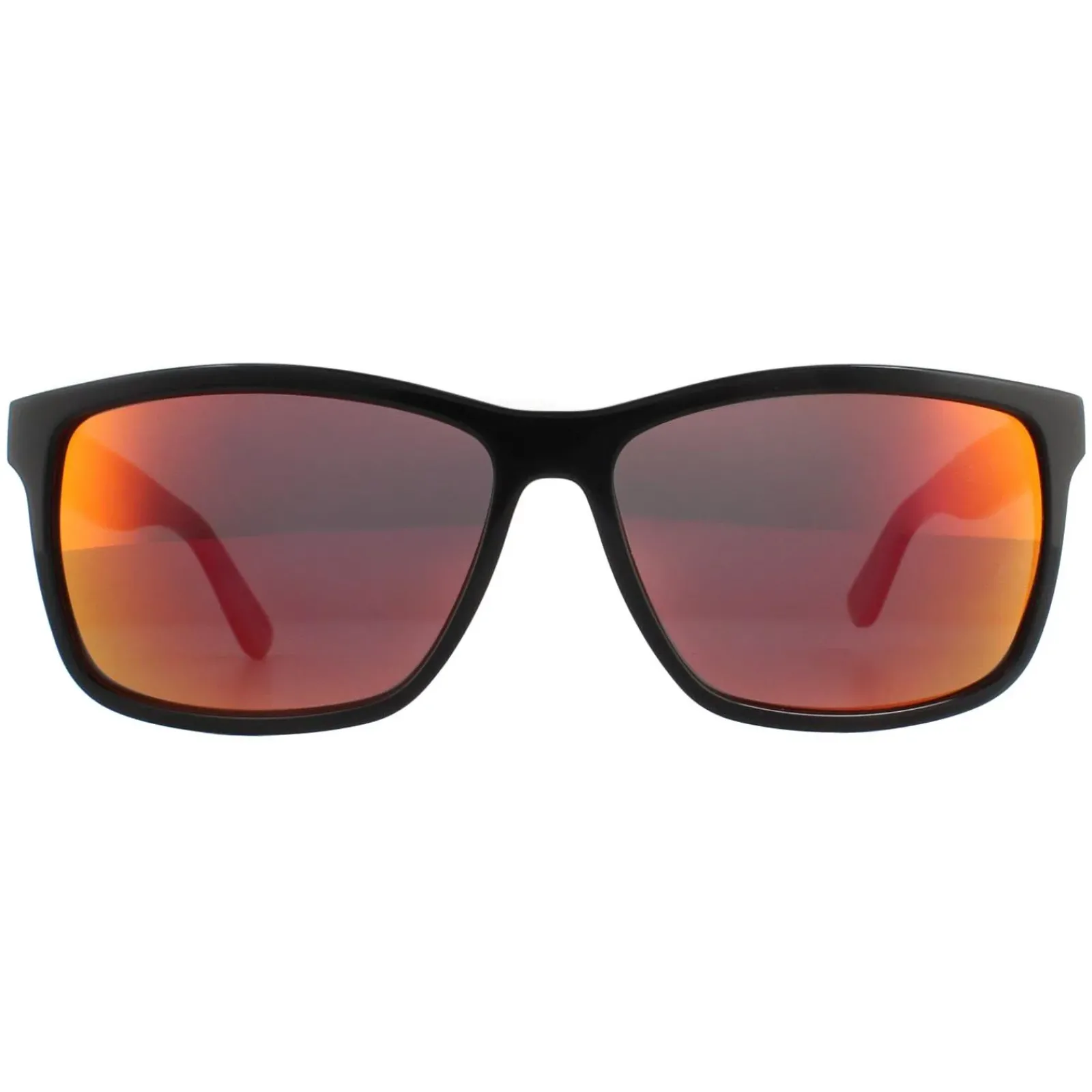Lacoste Rectangle^Sunglasses L705S 003 Black Grey Red Mirror