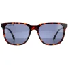 Lacoste Square|Square^Sunglasses L910S 220 Havana Red Solid Blue
