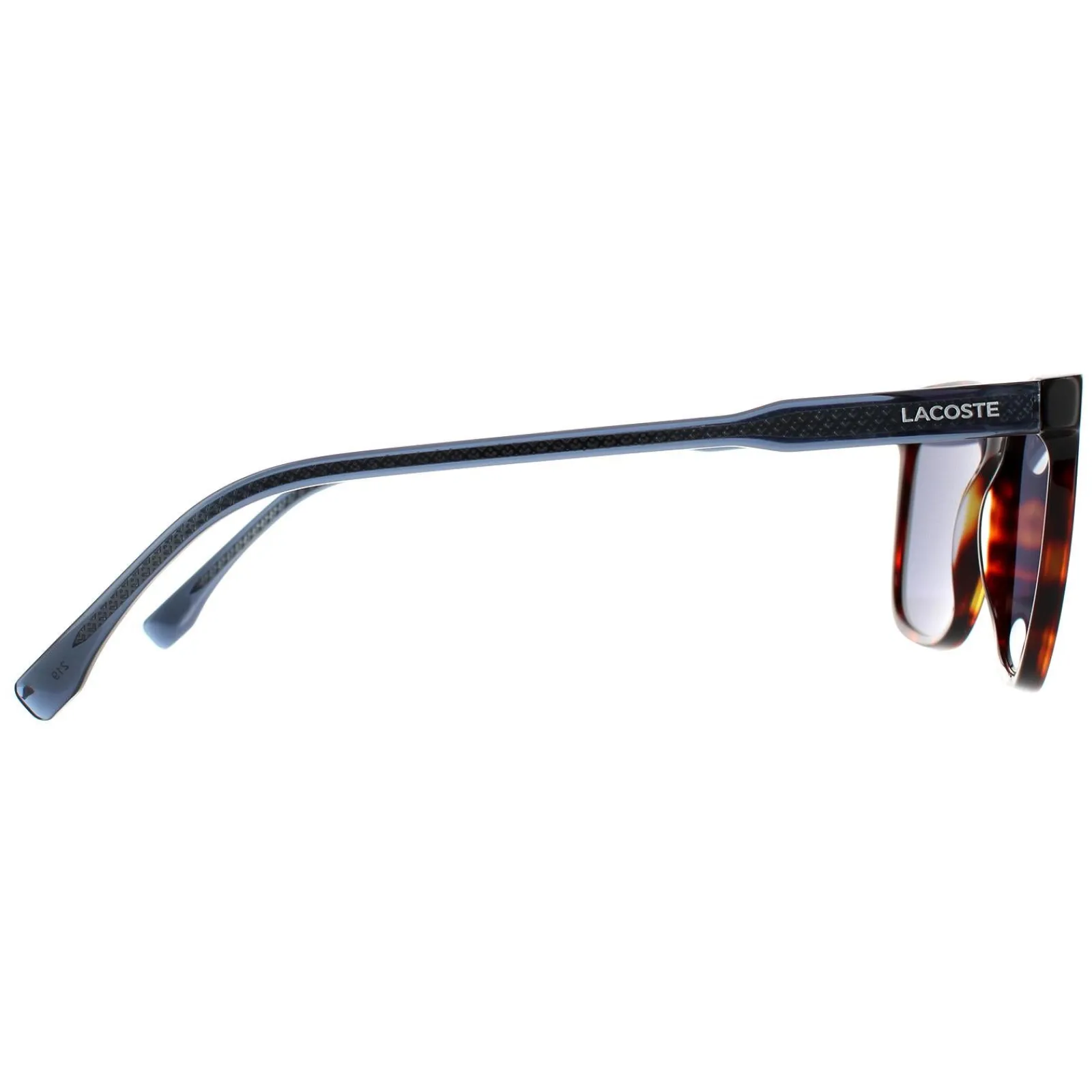 Lacoste Square|Square^Sunglasses L910S 220 Havana Red Solid Blue