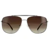 Lacoste Aviator|Aviator^Sunglasses L188S 035 Light Gunmetal Brown
