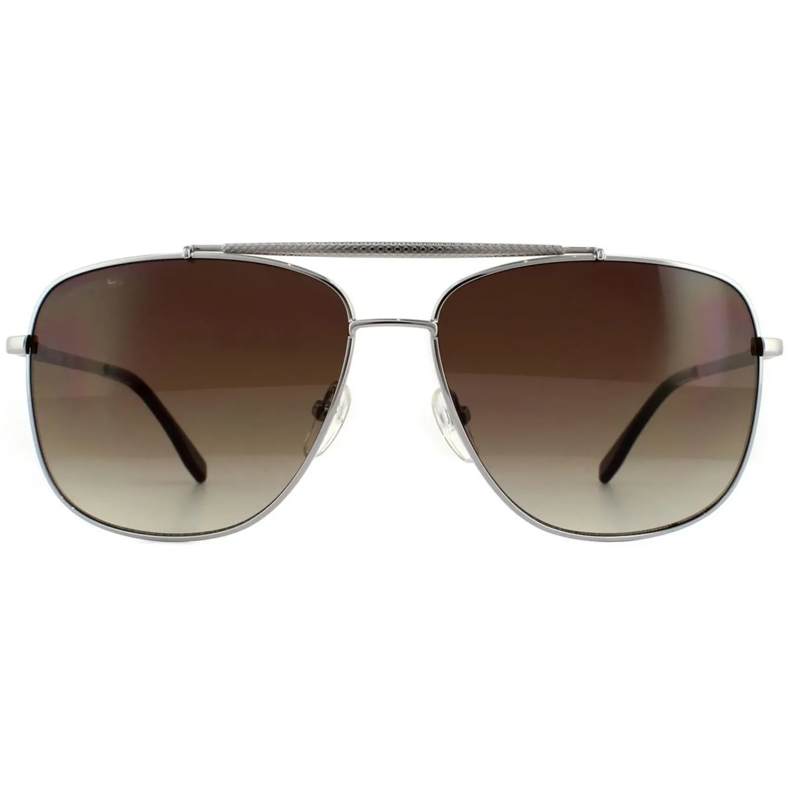 Lacoste Aviator|Aviator^Sunglasses L188S 035 Light Gunmetal Brown