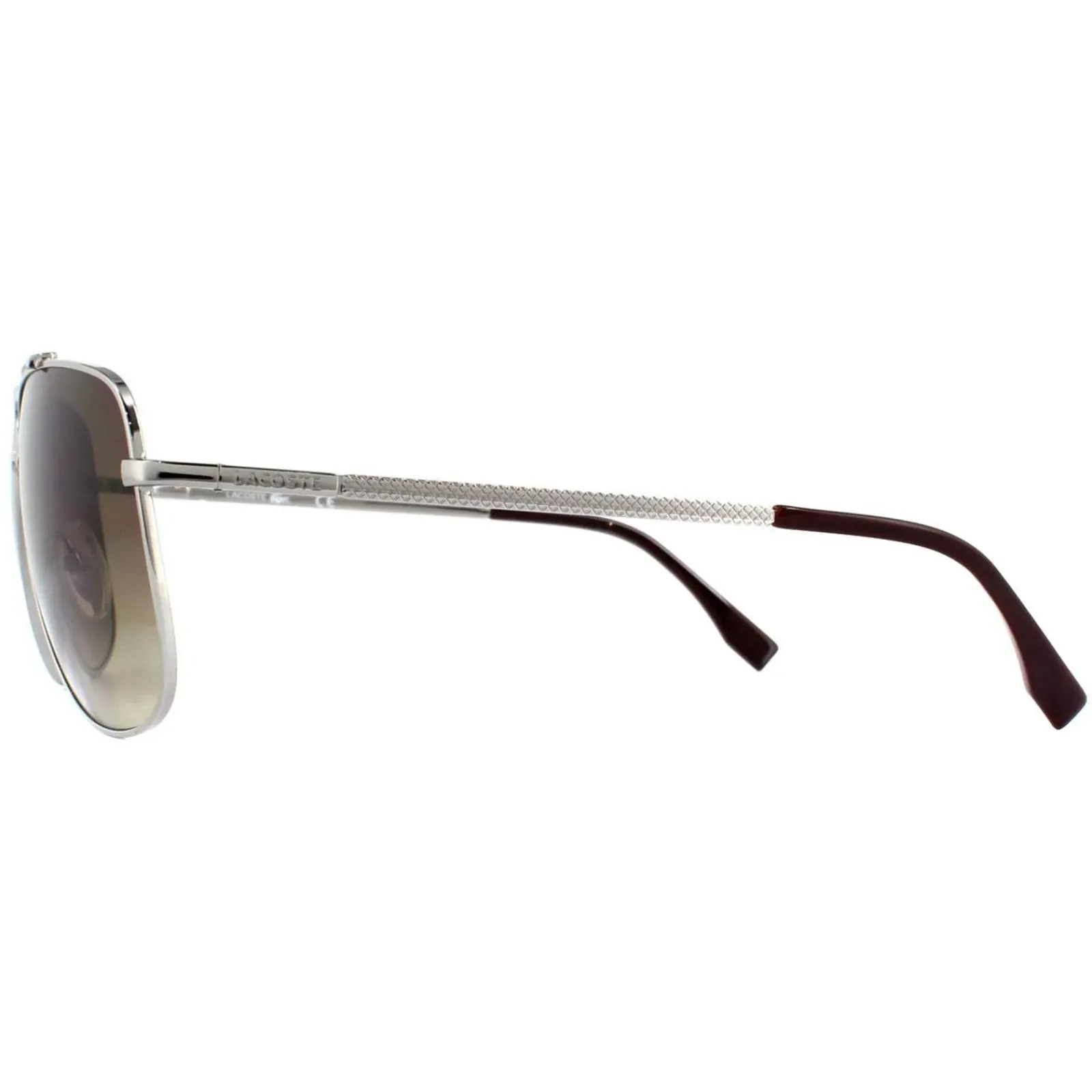 Lacoste Aviator|Aviator^Sunglasses L188S 035 Light Gunmetal Brown