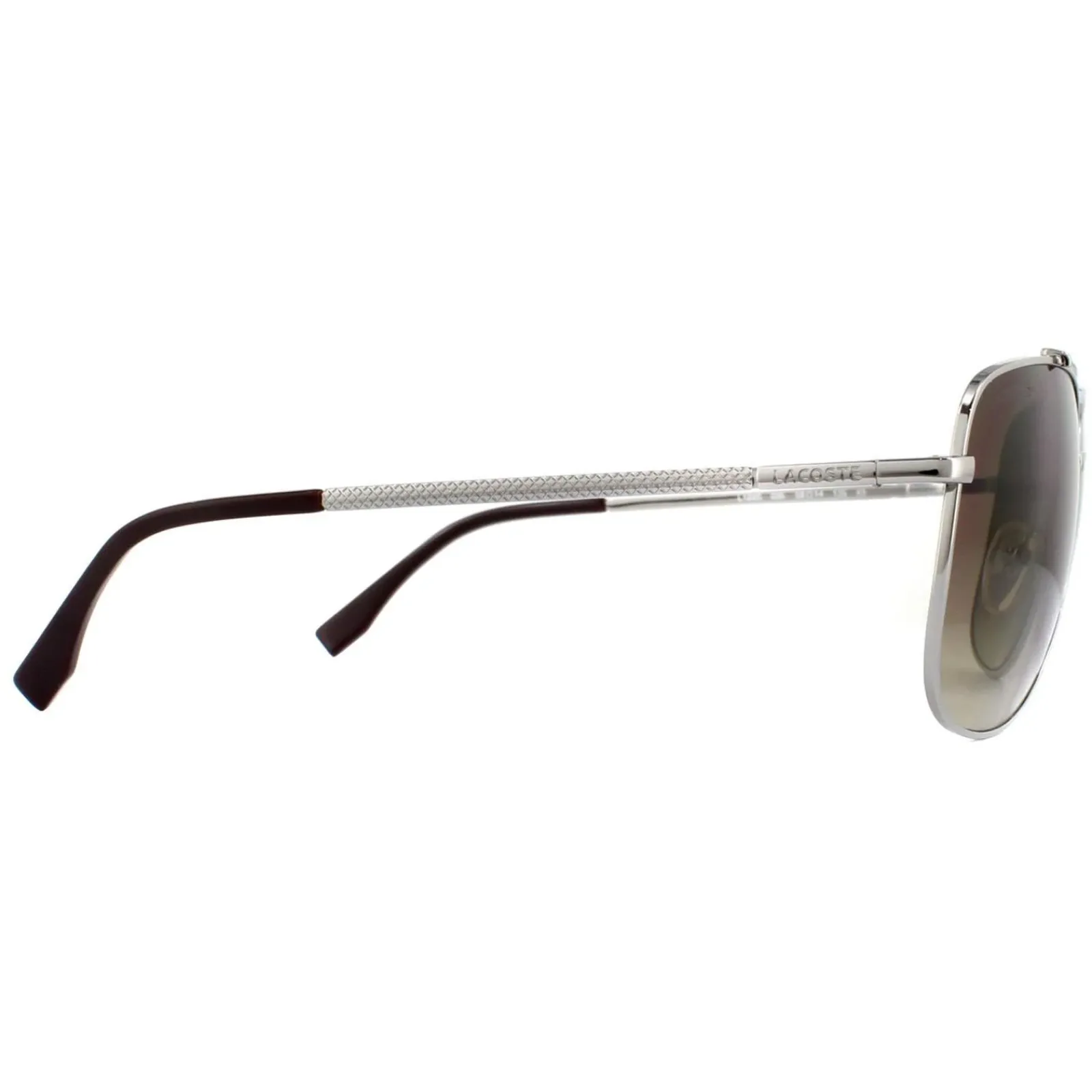 Lacoste Aviator|Aviator^Sunglasses L188S 035 Light Gunmetal Brown