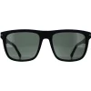 Lacoste Rectangle^Sunglasses L959S 002 Matte Black Dark Grey