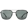 Lacoste Rectangle^Sunglasses L245S 002 Matte Black Grey